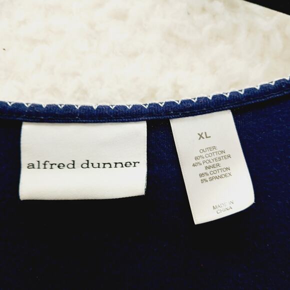 Top Size XL Navy White Embroidery Cruise Nautical Sailorcore Coastal Classic Y2K - Picture 12 of 14